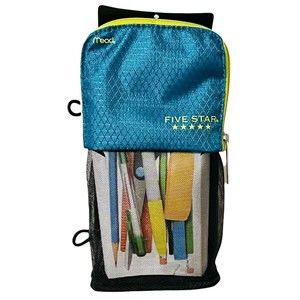 Mead Five Star Stand ‘N Store Pencil & Pen Pouch No Puncture Micro-Mesh
